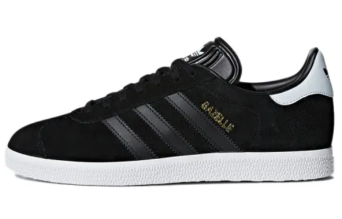 Adidas Originals Gazelle Abrasion Resistant Low top Skateboard Shoes Women's Black White