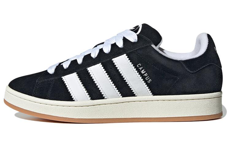 Adidas originals CAMPUS 00s leather comfortable versatile bread shoes low-cut sneakers men and women same style black and white
