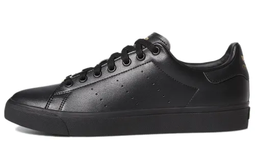Adidas Originals StanSmith Vulc Abrasion Resistant Breathable Low top Skateboard Shoes Unisex Black