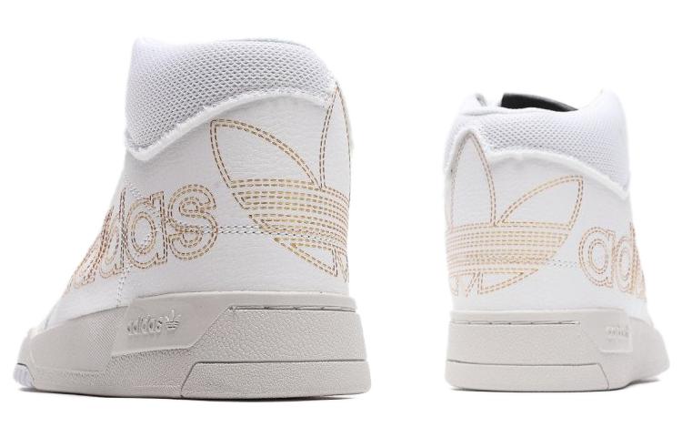 Мужские кеды adidas originals Drop Step XL (бело-золотые) — фото 5