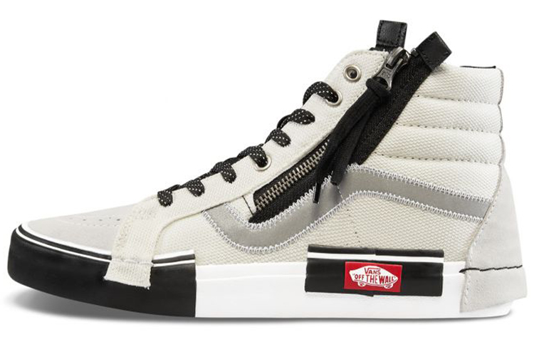 Vans SK8 Reissue Cap 3M Reflective LOGO High-top Shoes Men and Women Similar Black and White