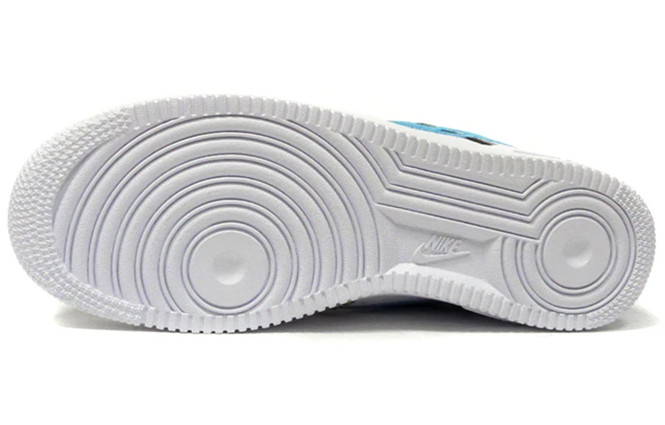 Кроссовки Nike Air Force 1 07 Low “World Wide” (белый) — Белыйсиний — фото 4