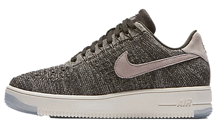 Nike Air Force 1 Flyknit Low Midnight Fog Silt Red Women's