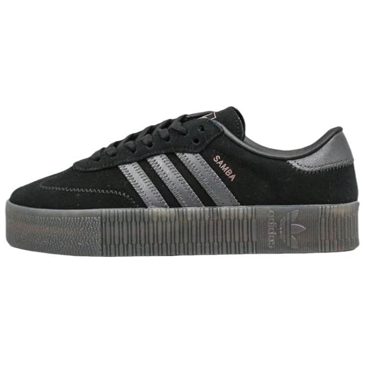 Adidas Originals Sambarose Low top Skateboard Shoes Unisex Black Gray