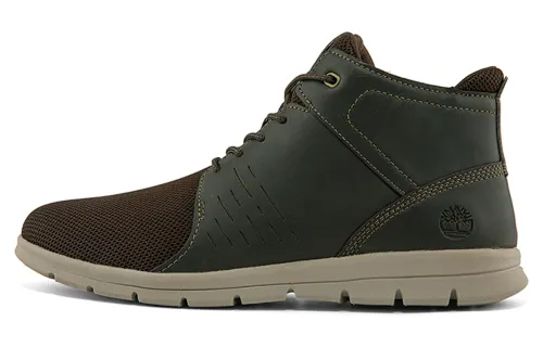 Timberland Skateboard Shoes Men's High Top Dark Brown