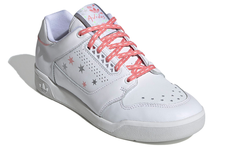 Женские кеды adidas Slamcourt (бело-розовый) — Белый / розовый — фото 3