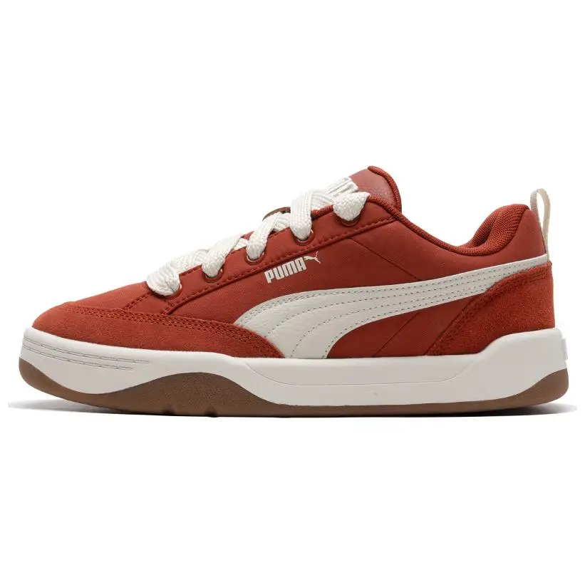 PUMA Park Lifestyle Abrasion Resistant Low top Skateboard Shoes Unisex Red