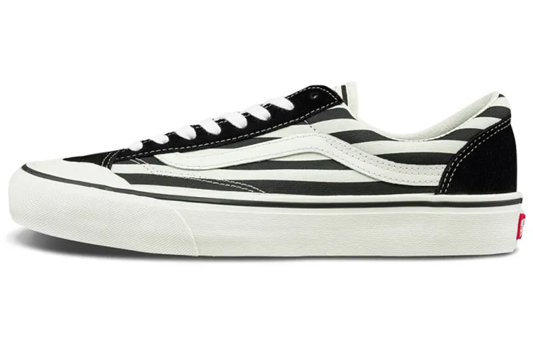 Vans Style 36 Canvas Abrasion Resistant Breathable Low top Skateboard Shoes Unisex Black White