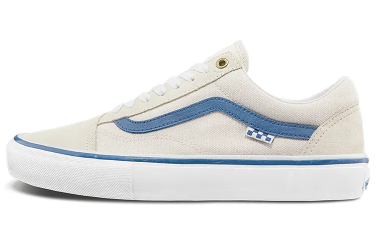 Old Skool Skate Vans 'Raw Canvas Blue'