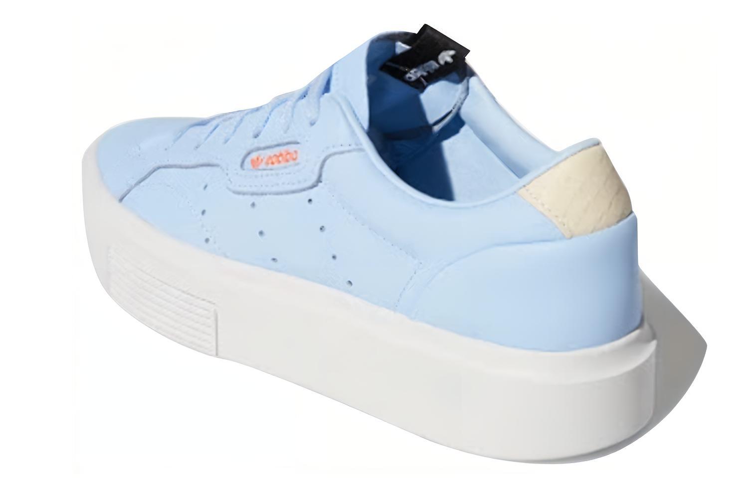 Женские кеды adidas originals Sleek Super (синий) — фото 3