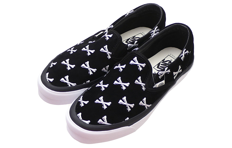 Кеды WTAPS x Vans slip-on (черные) — фото 3