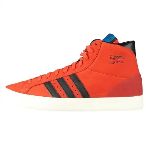 Adidas Originals Basket Profi Slip Resistant Abrasion Resistant High top Skateboard Shoes Unisex Orange