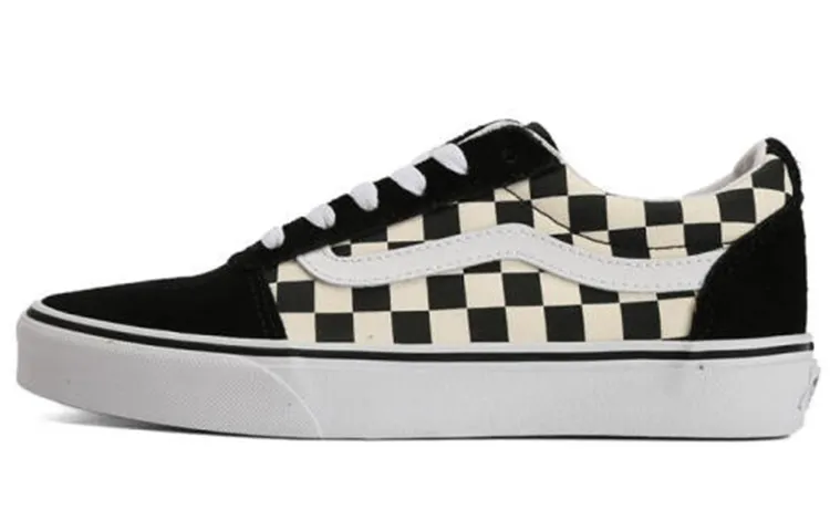Vans Ward Abrasion Resistant Low top Skateboard Shoes Women's Black White