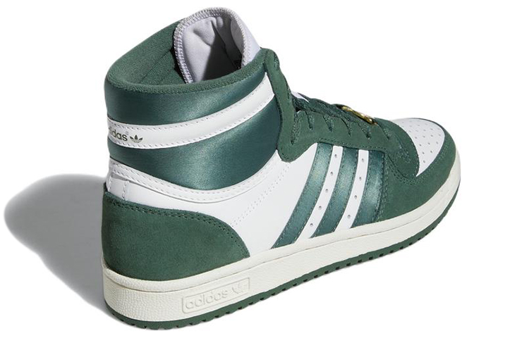 Женские кеды adidas originals Top ten Rb (бело-зеленые) — Белый / зелёный — фото 4