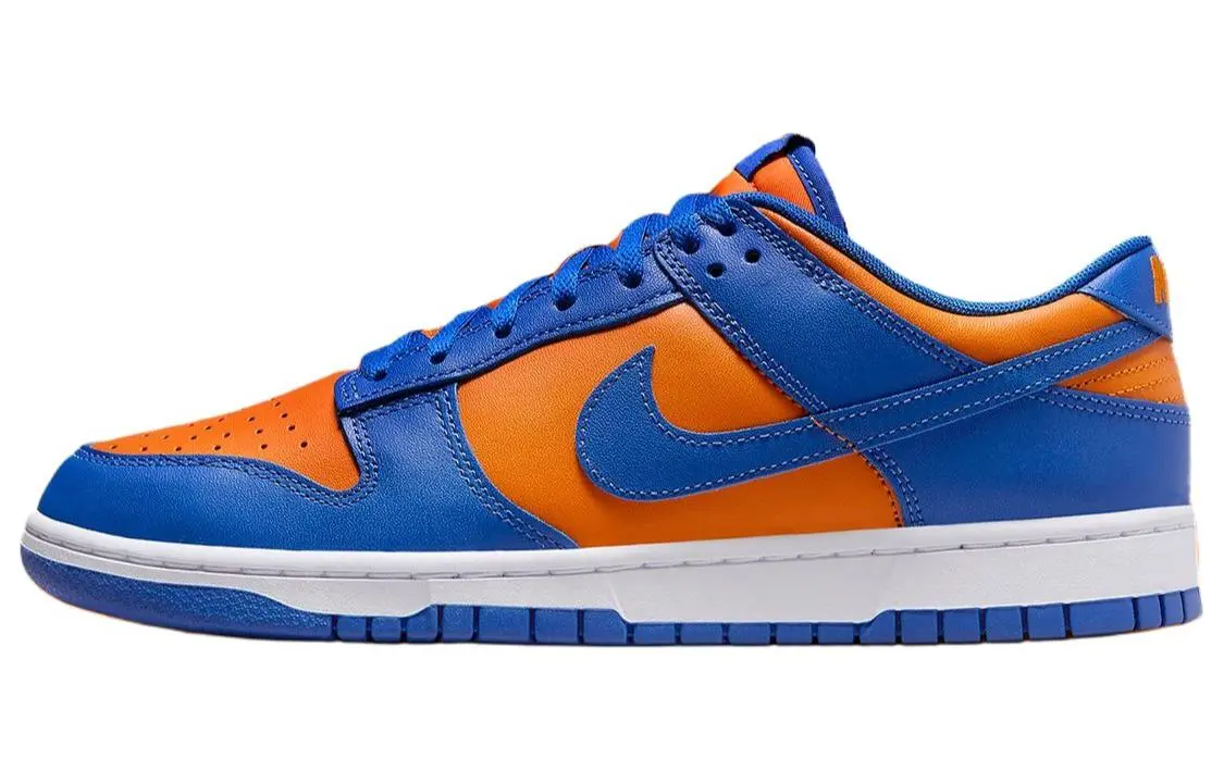 Nike Dunk Low top Skateboard Shoes Men's Blue Orange