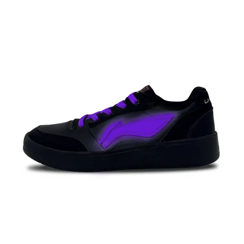 Li Ning Sycee V3 Synthetic Leather Slip Resistant Abrasion Resistant Balance Low top Skateboard Shoes Men's Black