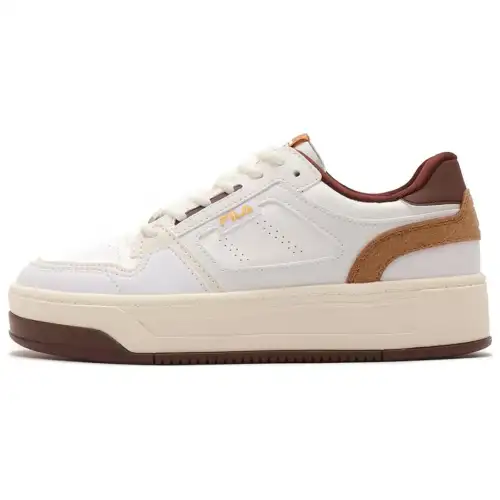 FILA Court Ball Low top Skateboard Shoes Unisex White Brown