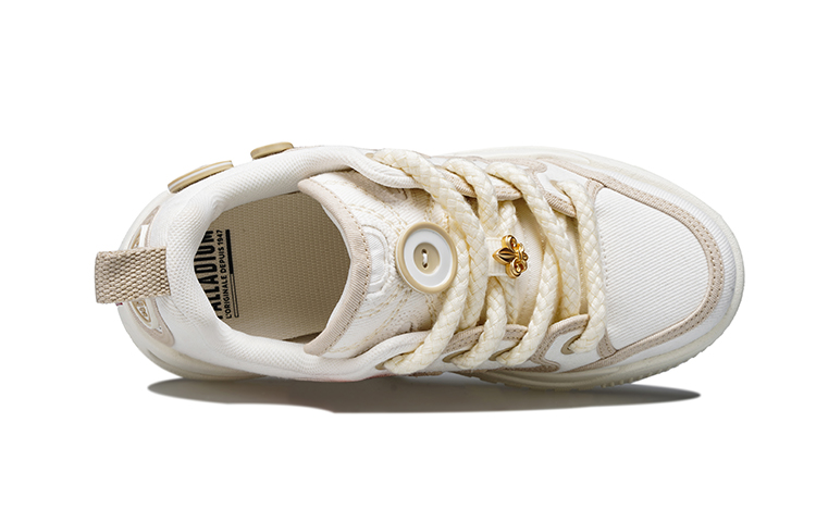 Palladium Button Shoe 2 Slip Resistant Abrasion Resistant Low top Skateboard Shoes Unisex White