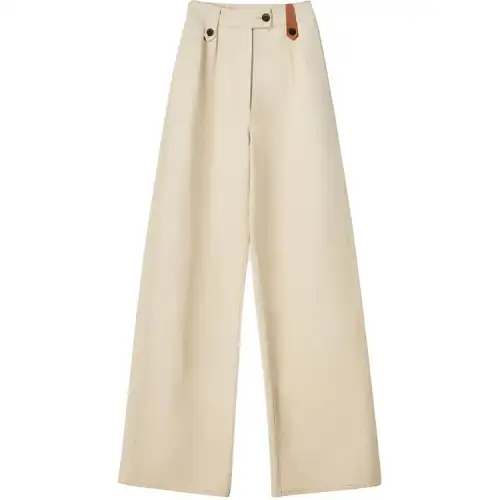 LOEWE Casual Pants Women's Yellow Moderate Flared Pants