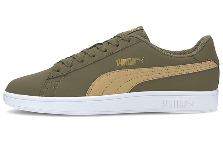 PUMA Smash Collection V2 Buck Low top Skateboard Shoes Unisex Brown Yellow White