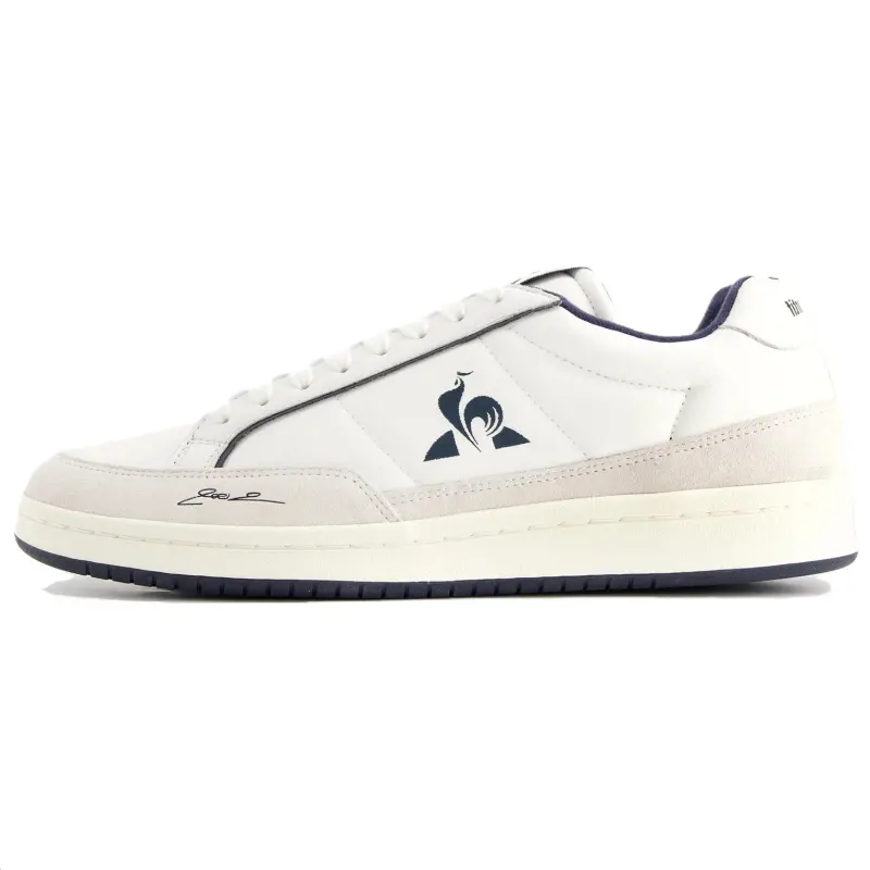 Le Coq Sportif Slip Resistant Abrasion Resistant Low top Skateboard Shoes Unisex White Blue