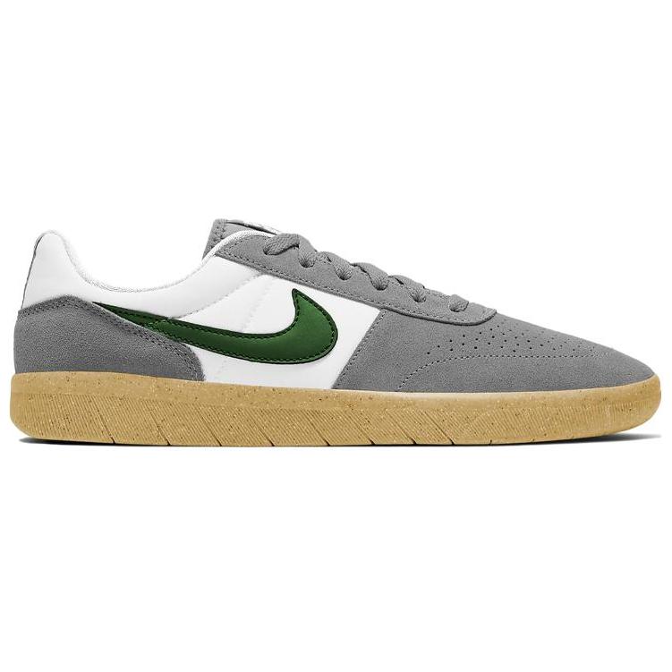 Кеды Nike SB Team Classic (серо-бело-зеленые) — фото 2