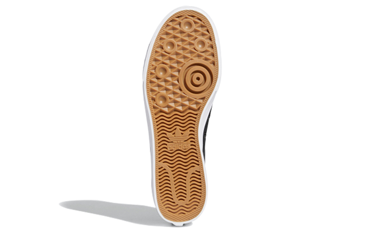 Кеды adidas originals NIZZA Trefoil (черно-сине-оранжевые) — фото 6