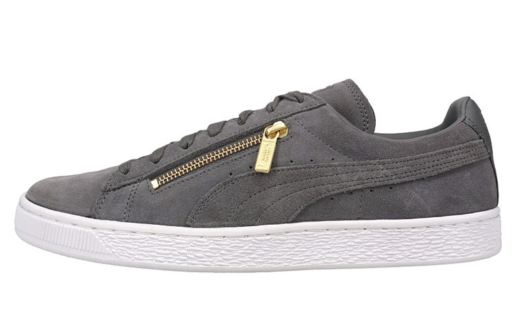 PUMA Suede Skateboard Shoes Men's Low Top Gray