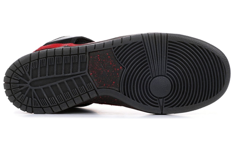 Мужские кеды Nike Dunk SB Krampus (черно-красные) — 黑/体育红 — фото 5
