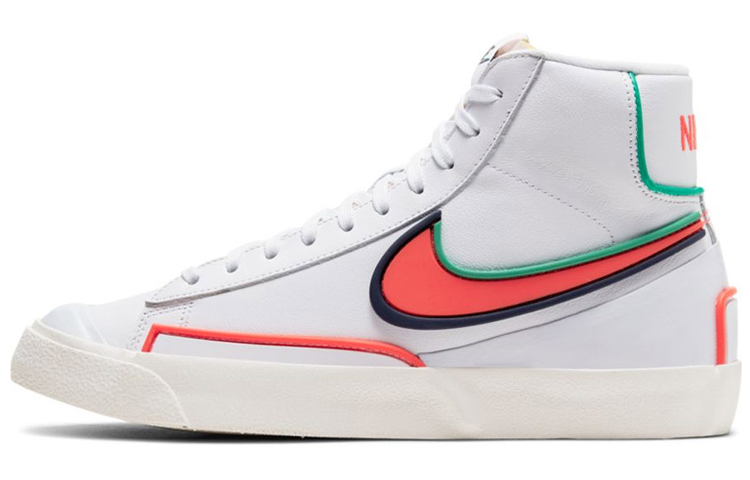 Женские кеды Nike Blazer Infinite (бело-оранжевые)