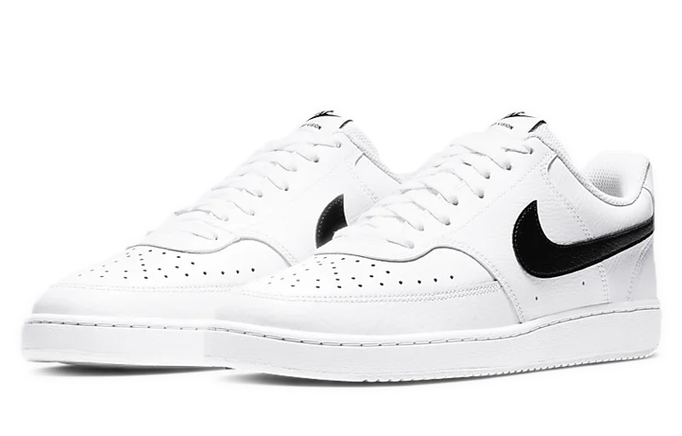Кеды Nike Court Vision 1 (бело-черные) — Белый — фото 3
