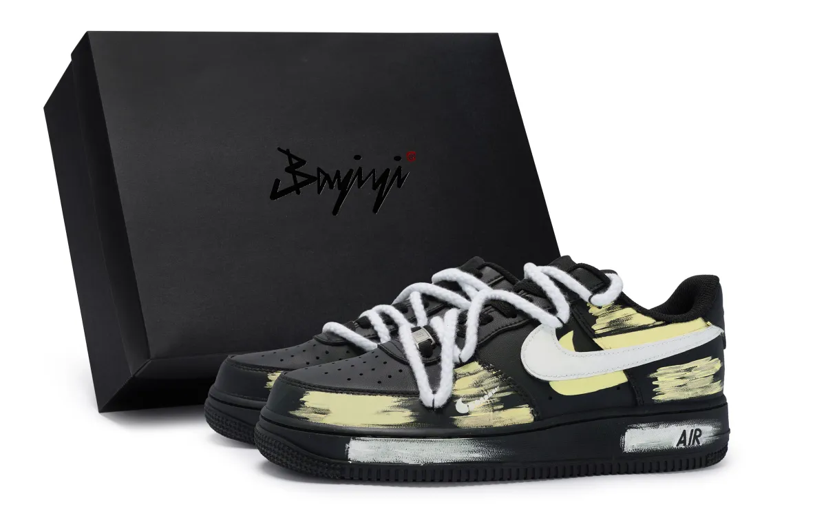 Nike Air Force 1 07 811 Manufacturing, Vertebra Yellow, Special Shoe Box Slip Resistant Abrasion Resistant