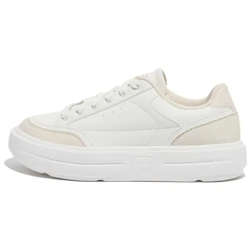 FILA Funky Tennis 1998 Comfortable Abrasion Resistant Low top Skateboard Shoes Unisex Beige