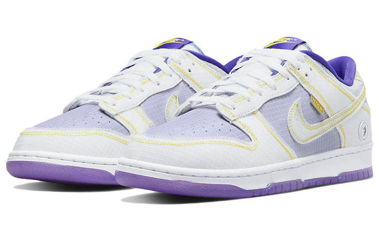 Кеды Union x Nike Dunk LA "Court Purple" (белый / фиолетовый) — фото 3