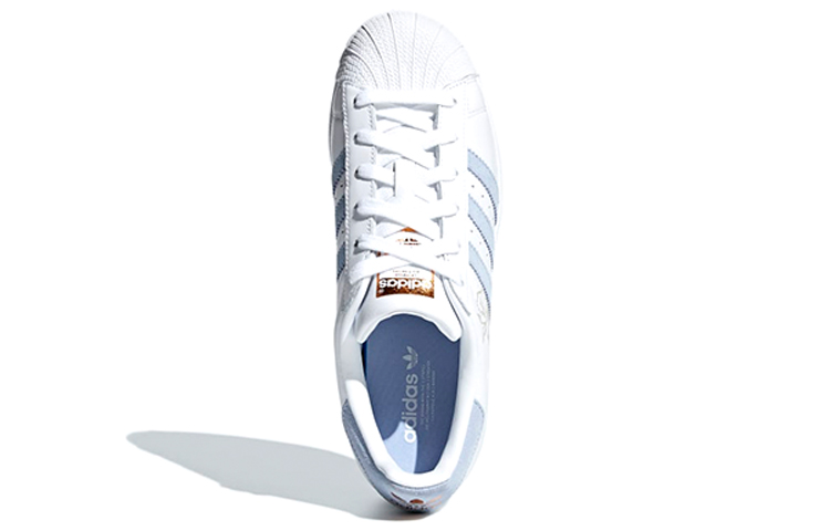 Женские кеды adidas originals Superstar (светло-синий) — фото 5