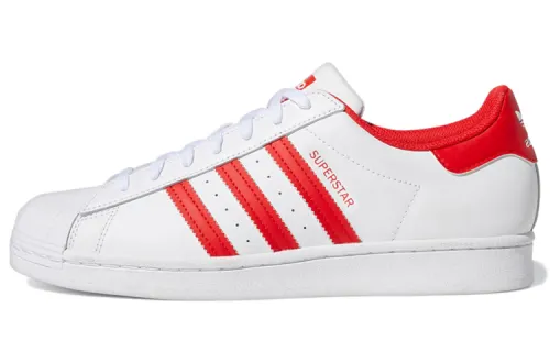 Superstar Adidas Originals 'White Vivid Red'