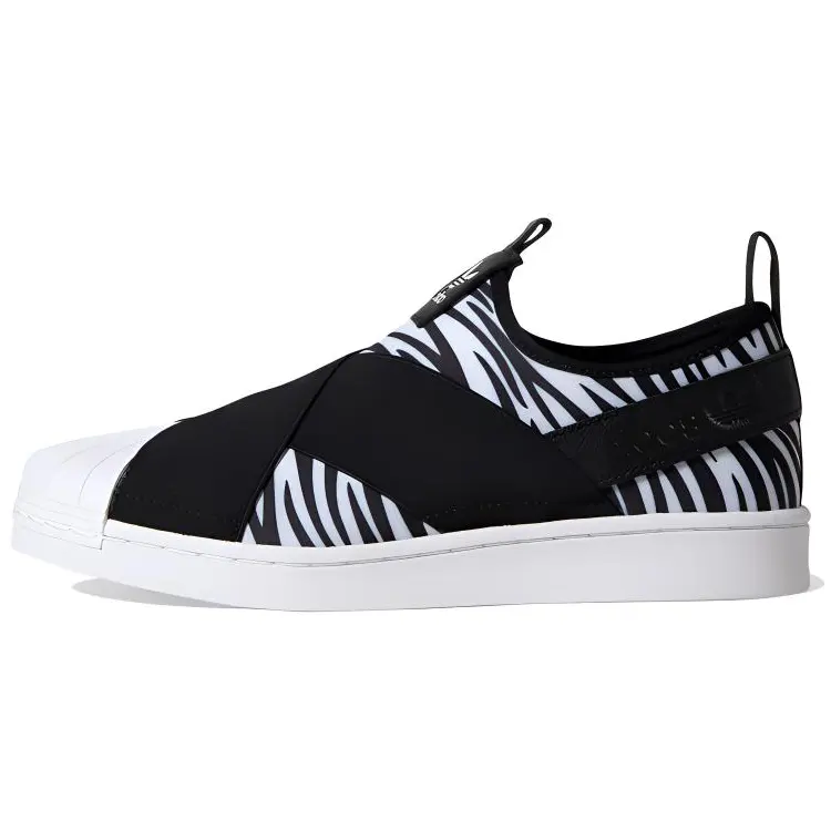 Adidas Originals Superstar Slip On Zebra Black/White Women's