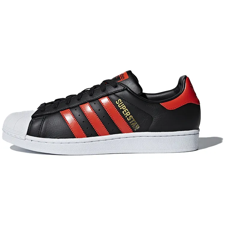 Adidas Superstar 'Black Bold Orange'