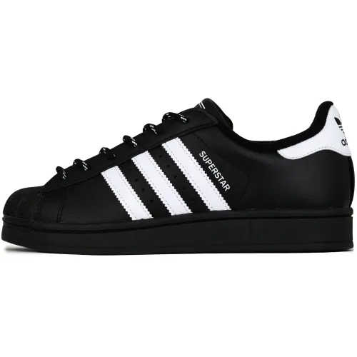 Adidas Originals Superstar 2 Black Starry Sky Wear resistant And Lightweight Low top Skateboard Shoes Unisex Black