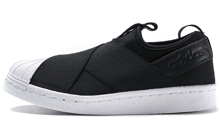 Женские слипоны adidas originals Superstar SlipOn (черно-белые) — Чёрный / белый — фото 1
