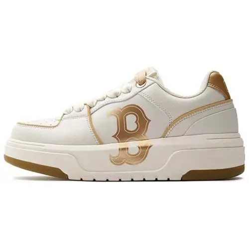 MLB Chunky Liner Cushioning Breathable Low top Skateboard Shoes Unisex Gold
