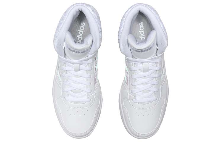 Женские кроссовки adidas neo Hoops 2.0 Mid (белые) — фото 4