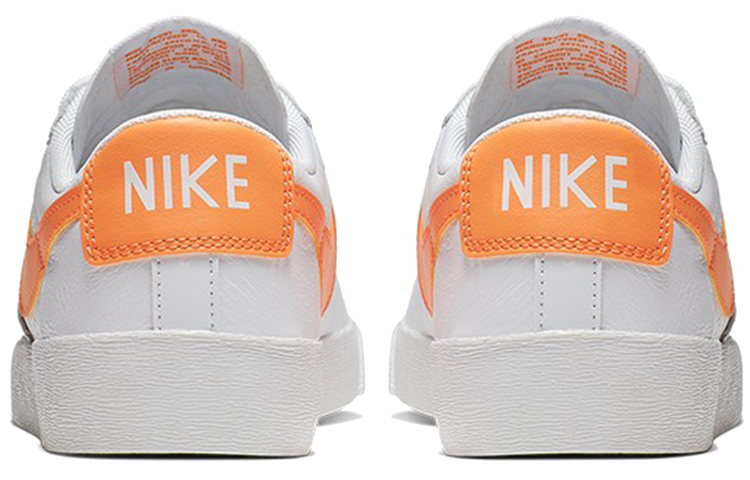 Женские кеды Nike Blazer LE (бело-оранжевые) — фото 5