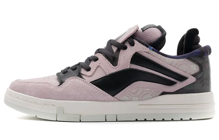 Li Ning Wave Pro Slip Resistant, Abrasion Resistant, Lightweight Low top Skateboard Shoes Women's Black Pink