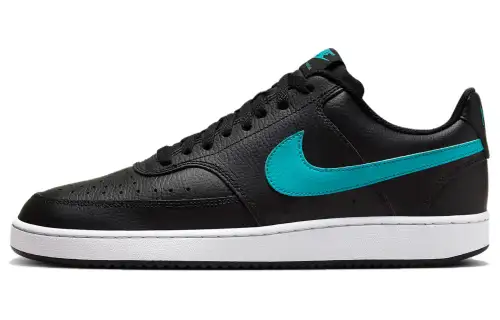 Nike Court Vision Low Comfortable Slip Resistant Cushioning Low top Skateboard Shoes Men's Black Blue