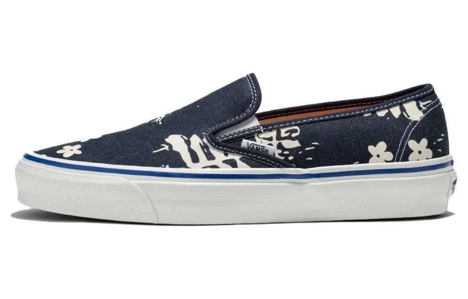 Vans Abrasion Resistant Low top Skateboard Shoes Unisex Blue White