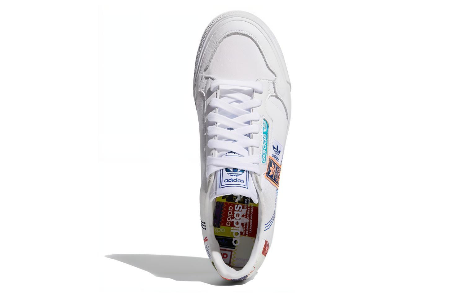 Унисекс кеды adidas originals Continental Vulc (бело-сине-зеленые) — фото 5