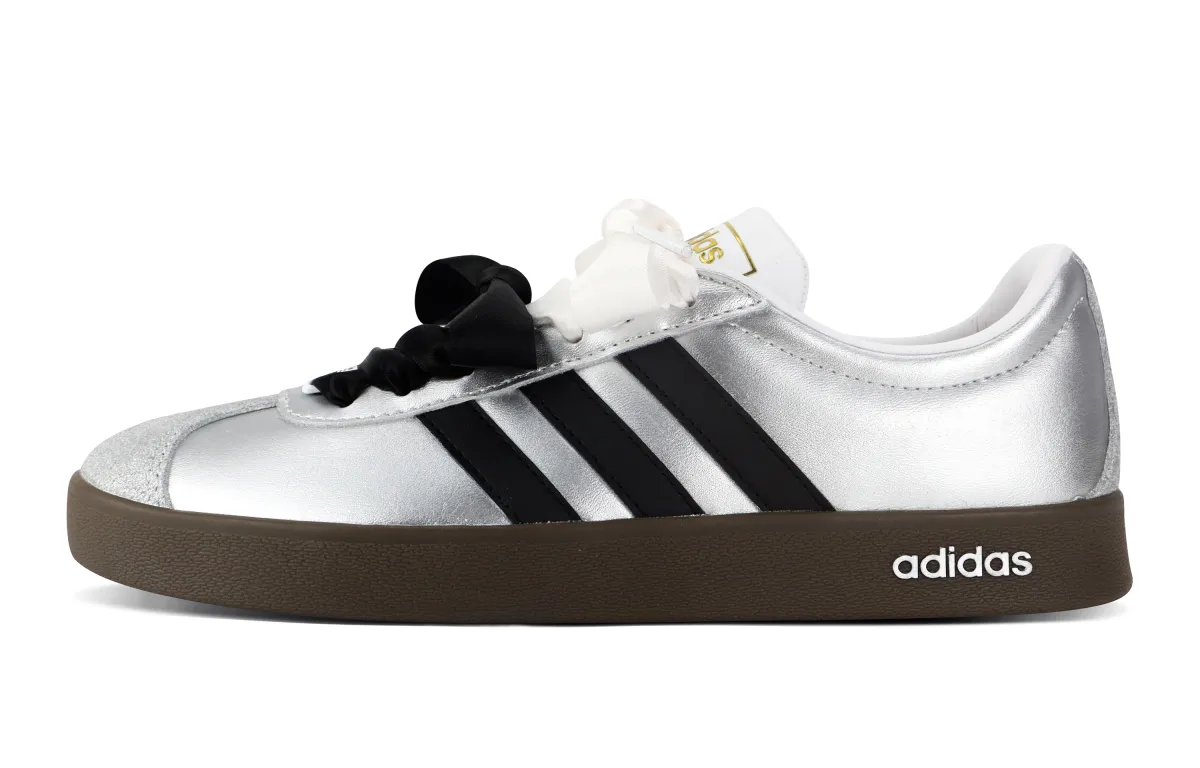 Adidas VL COURT 2.0 Low top Skateboard Shoes Unisex Silver