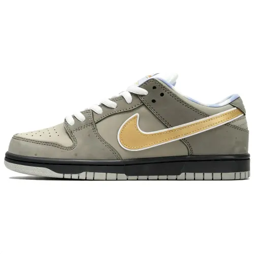 CONCEPTS x Nike SB Dunk Low Cushioning, Wear Resistant Low top Skateboard Shoes Men's Gray Green