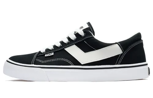 Pony Skate Slip Resistant Cushioning Abrasion Resistant Low top Skateboard Shoes Men's Black